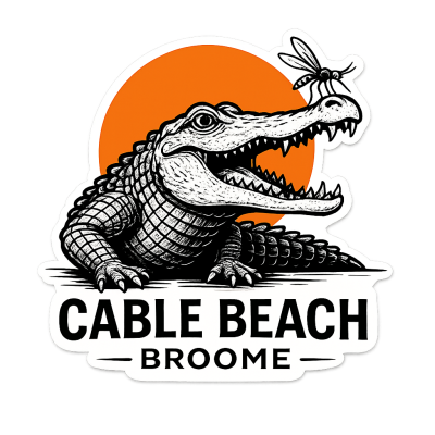 Croc On beach