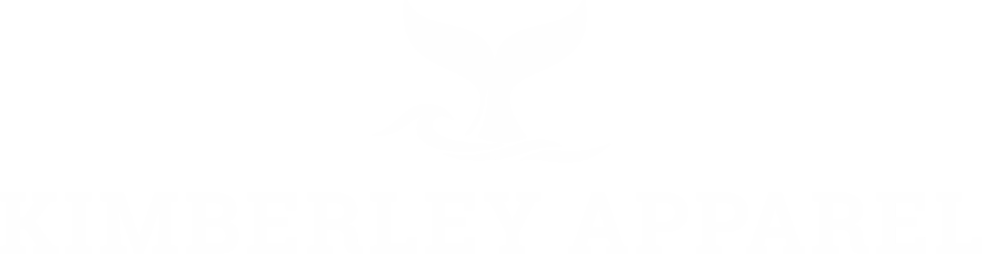White Kimberley Apparel Logo Whale Tail